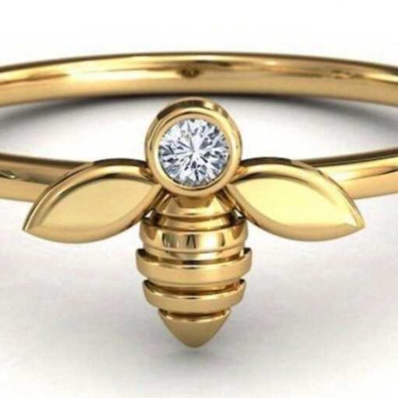 Rhinestone Bumble Bee Ring - Picture 5 of 8